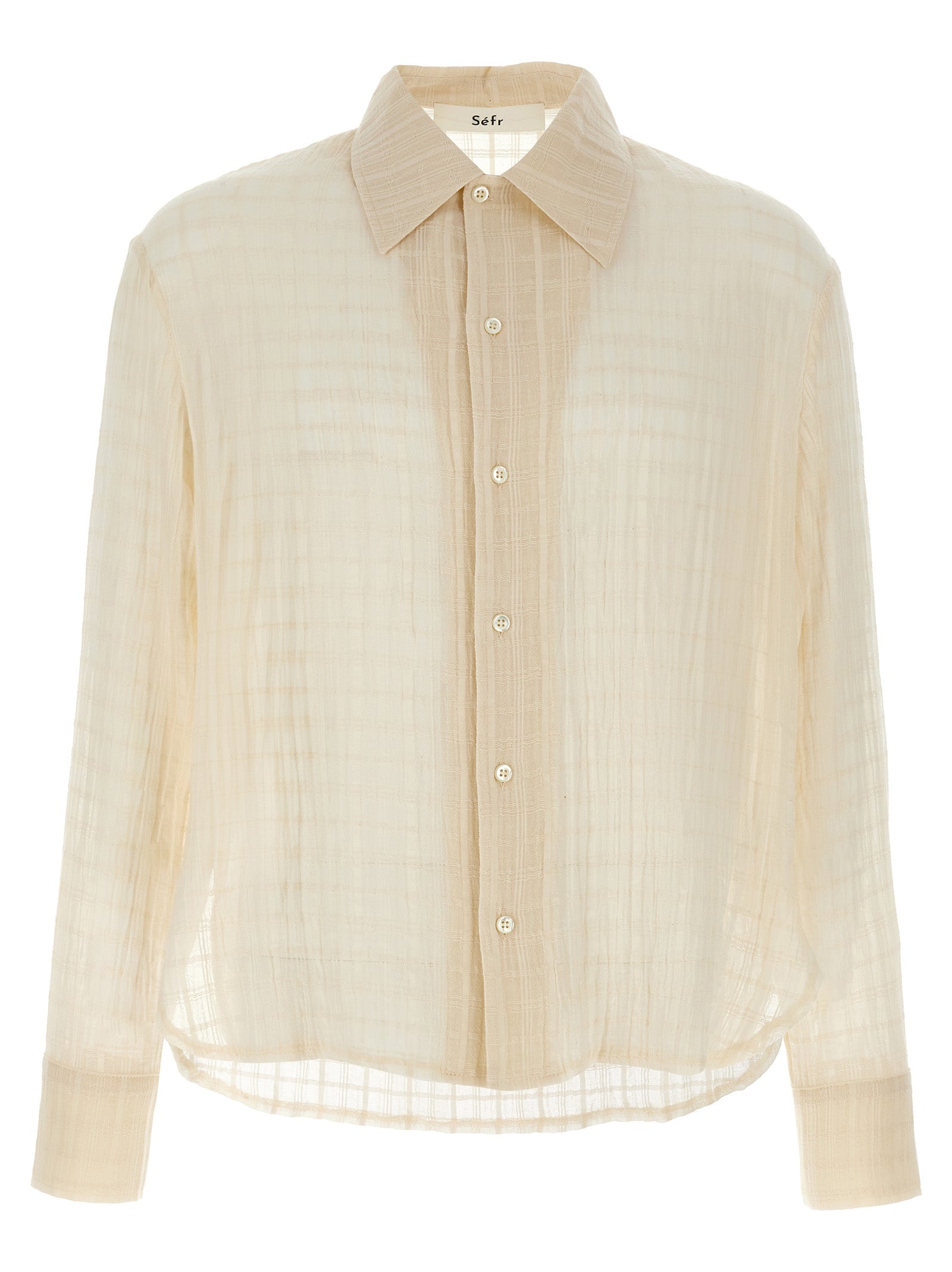 SÉFR Beige Cotton Blouse
