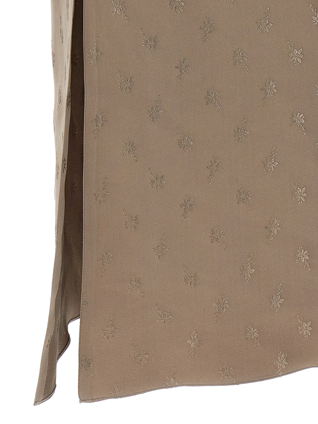 Fendi Gray Silk Midi Dress