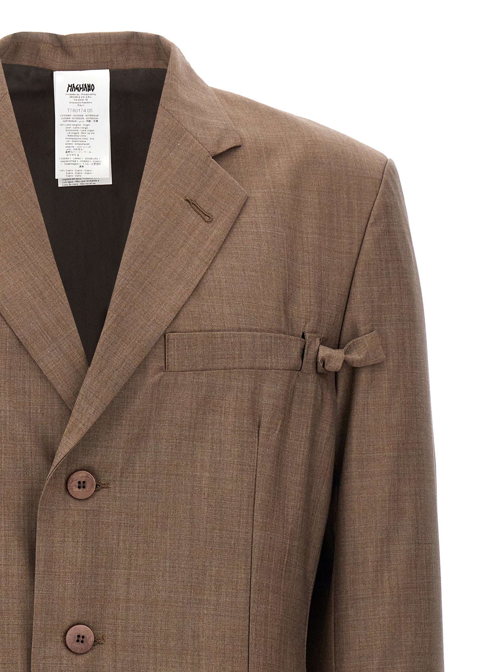 Magliano Brown Virgin Wool Blazer