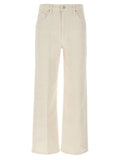 Mother Denim White Cotton High-Waisted Jean