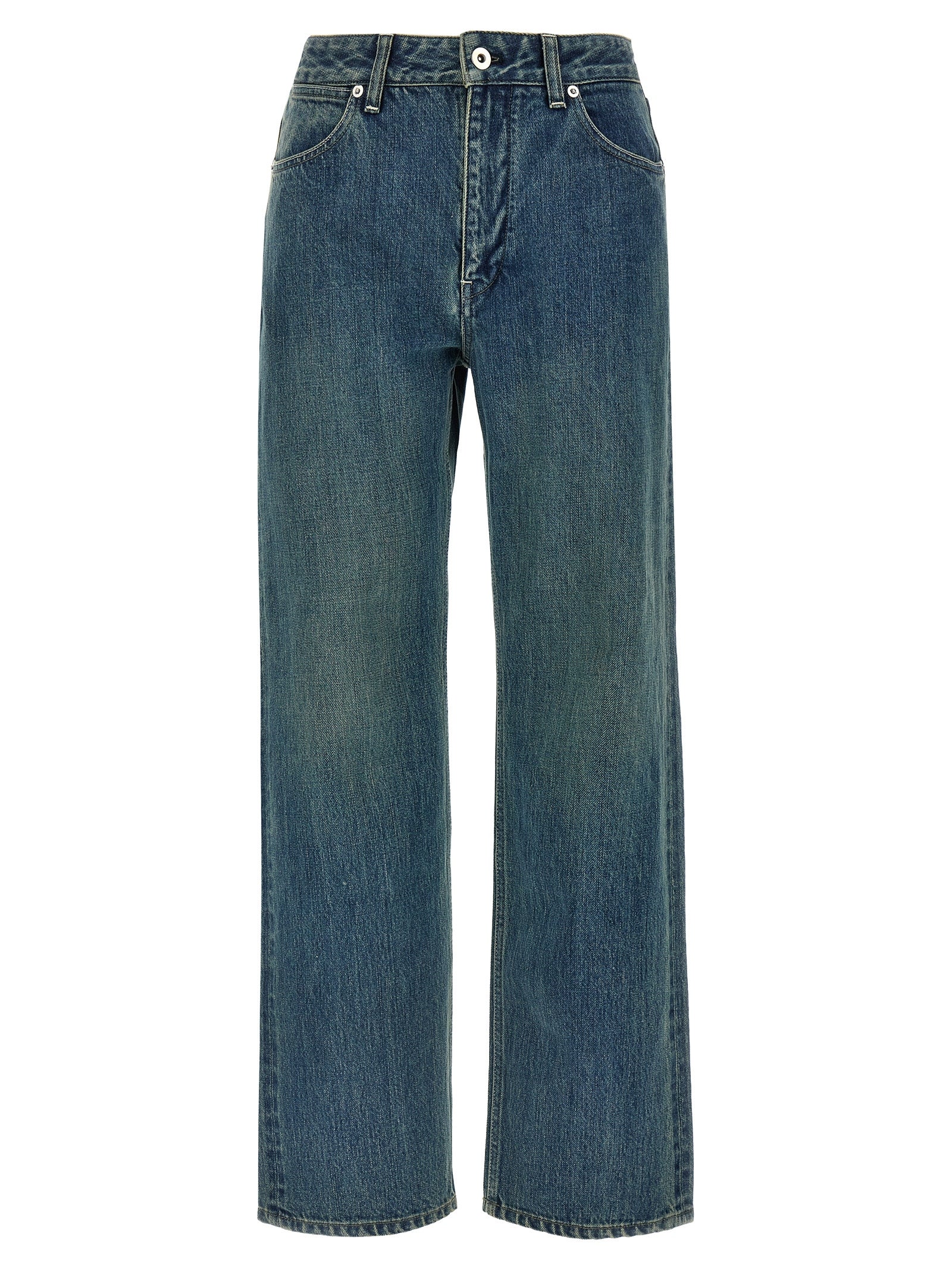 Jil Sander Blue Cotton Slim Fit Jeans