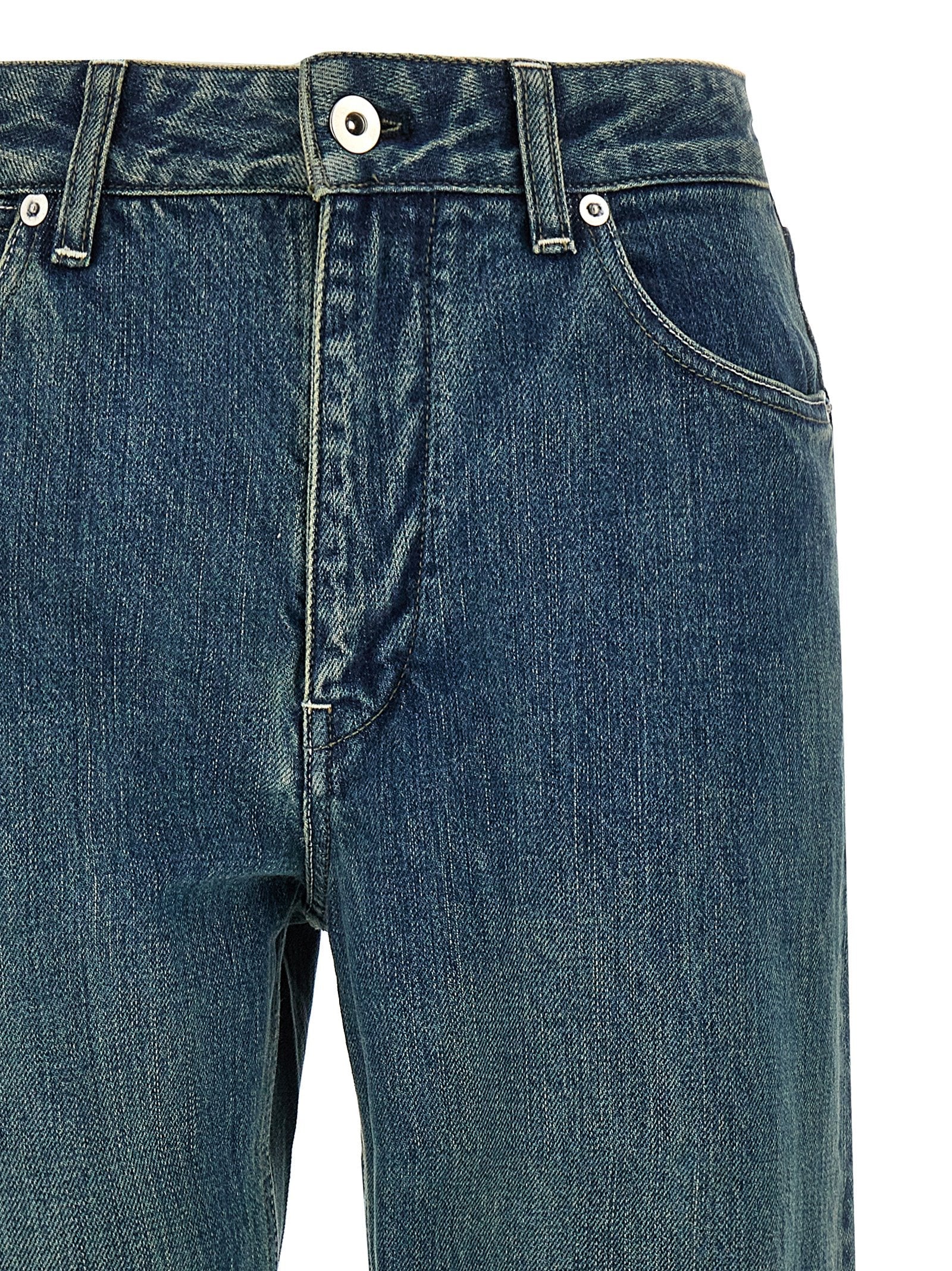Jil Sander Blue Cotton Slim Fit Jeans