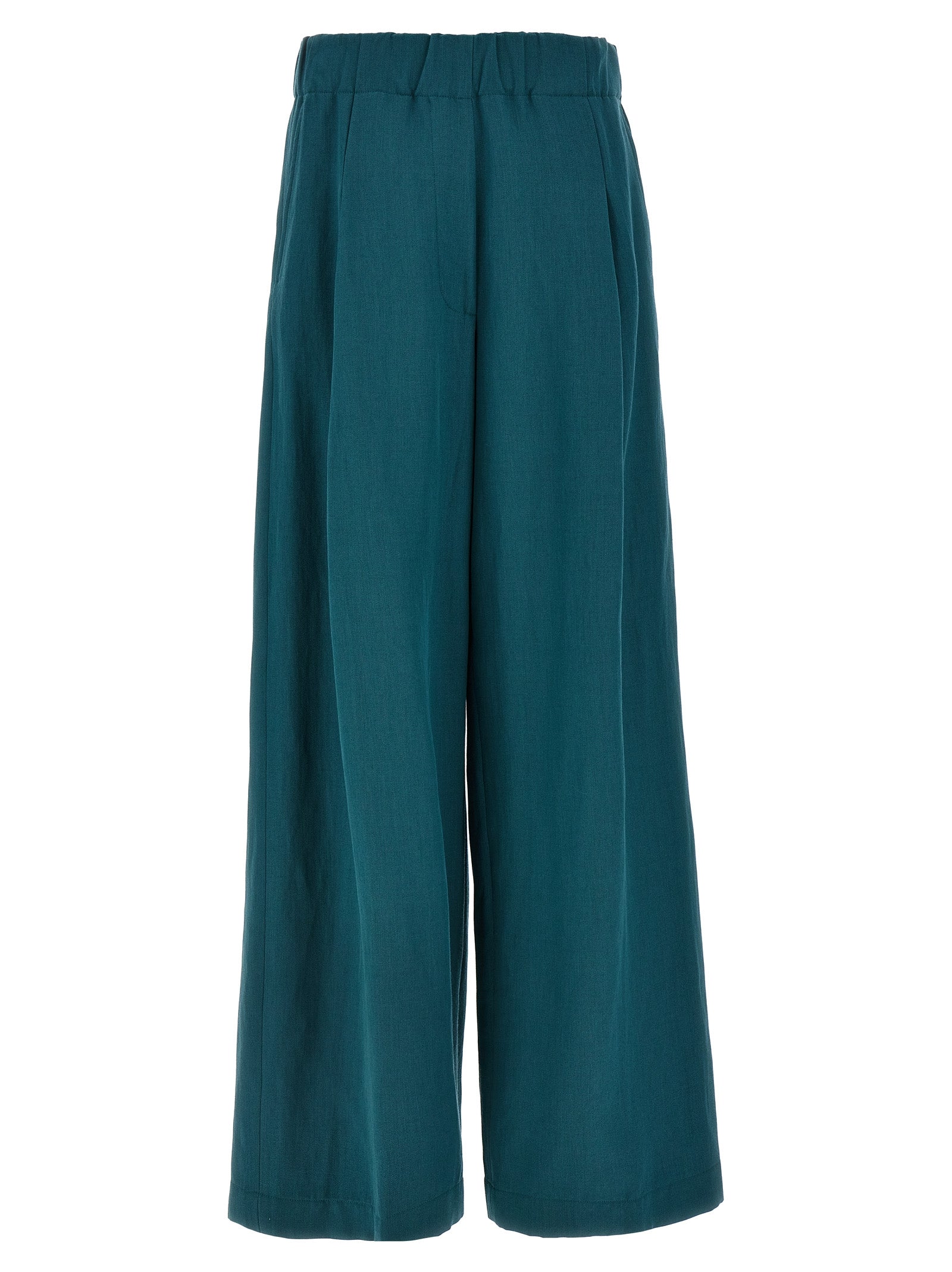 Dries Van Noten Bicolor Wool Casual Pants
