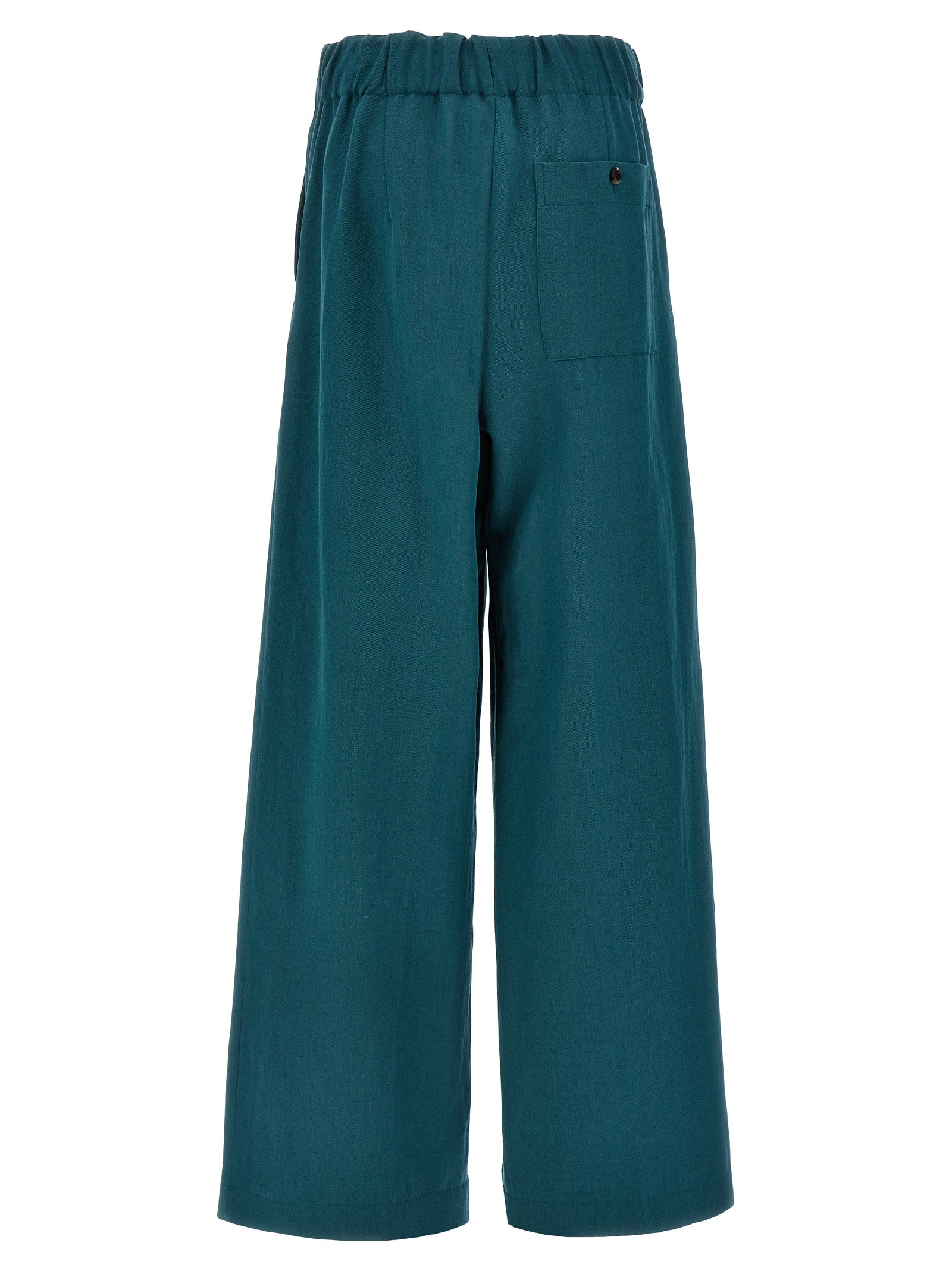 Dries Van Noten Bicolor Wool Casual Pants