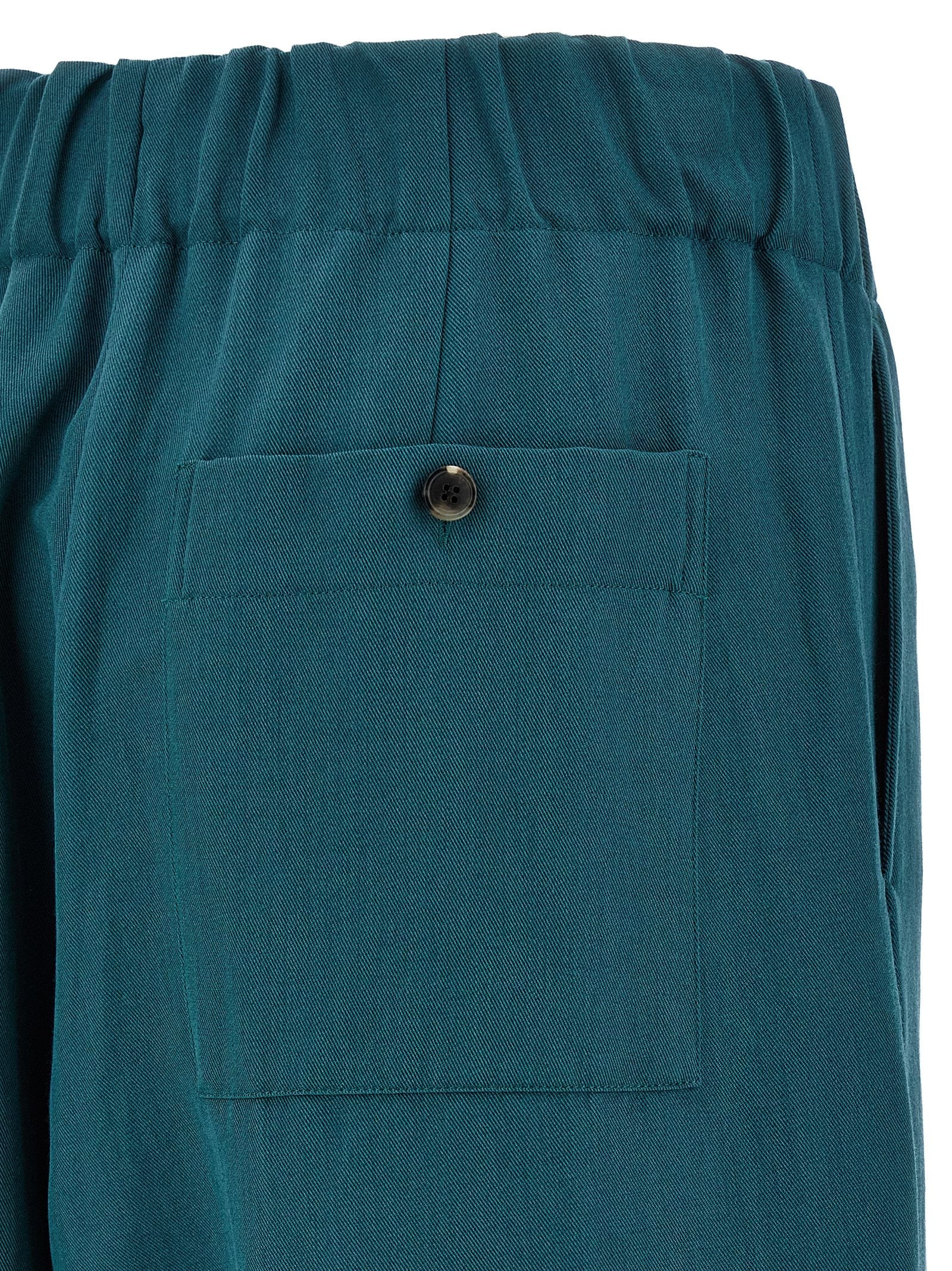 Dries Van Noten Bicolor Wool Casual Pants
