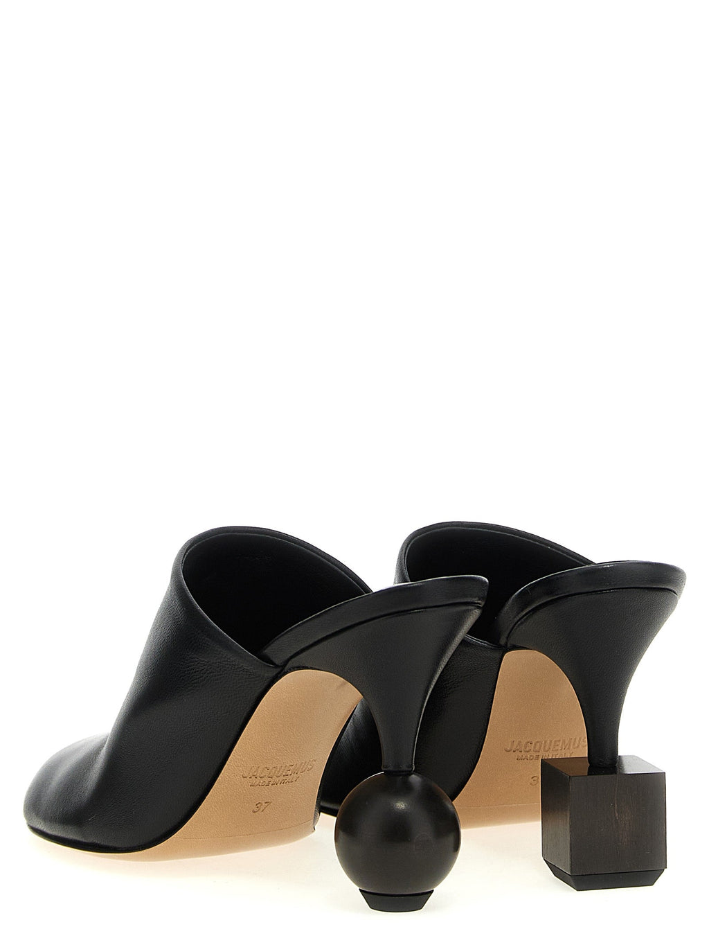 Jacquemus Black Lamb Leather High Heel Pumps