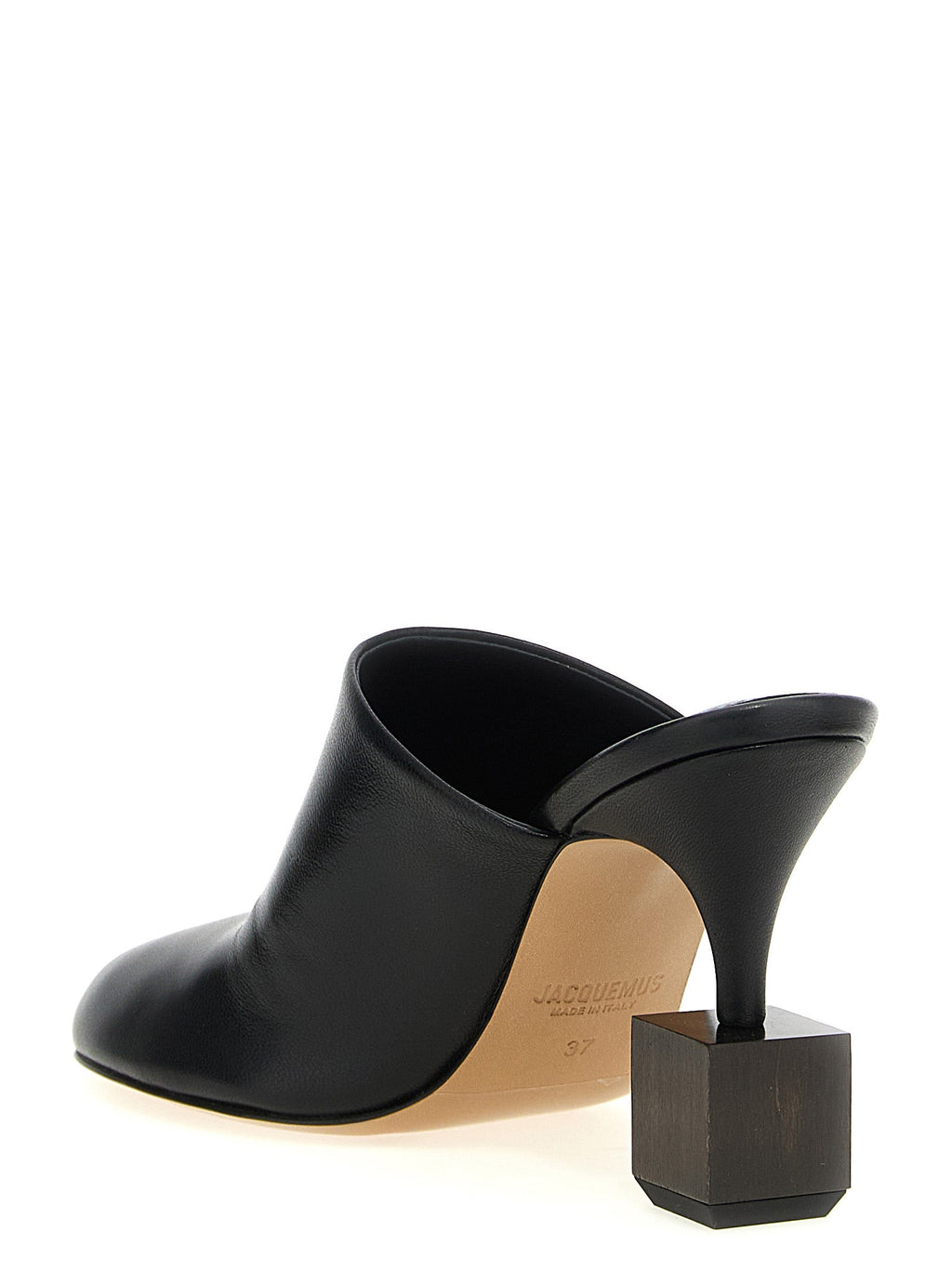Jacquemus Black Lamb Leather High Heel Pumps