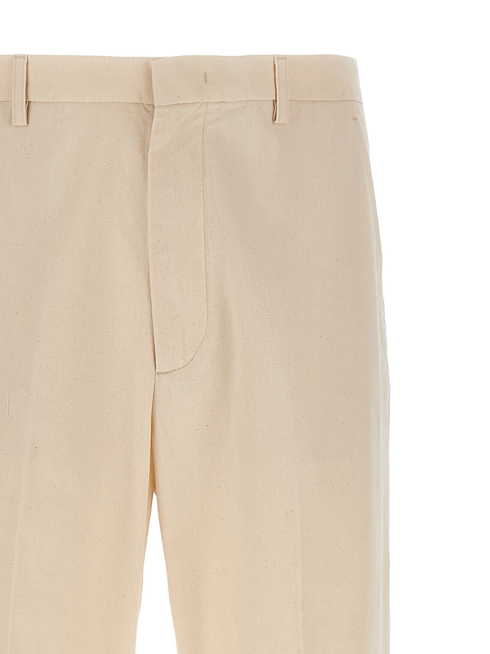 Valentino Garavani Beige Cotton Casual Pants