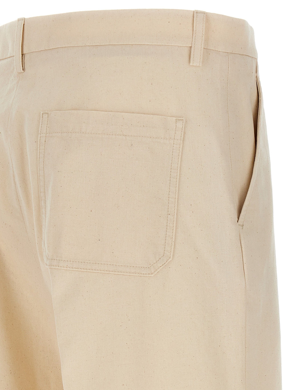 Valentino Garavani Beige Cotton Casual Pants