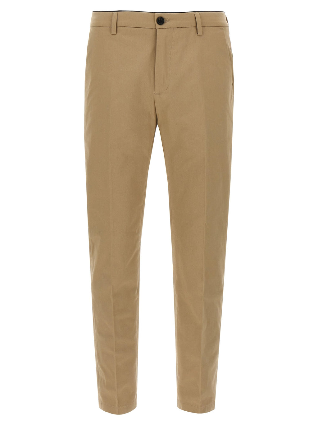 Department 5 Beige Cotton Cropped Pants