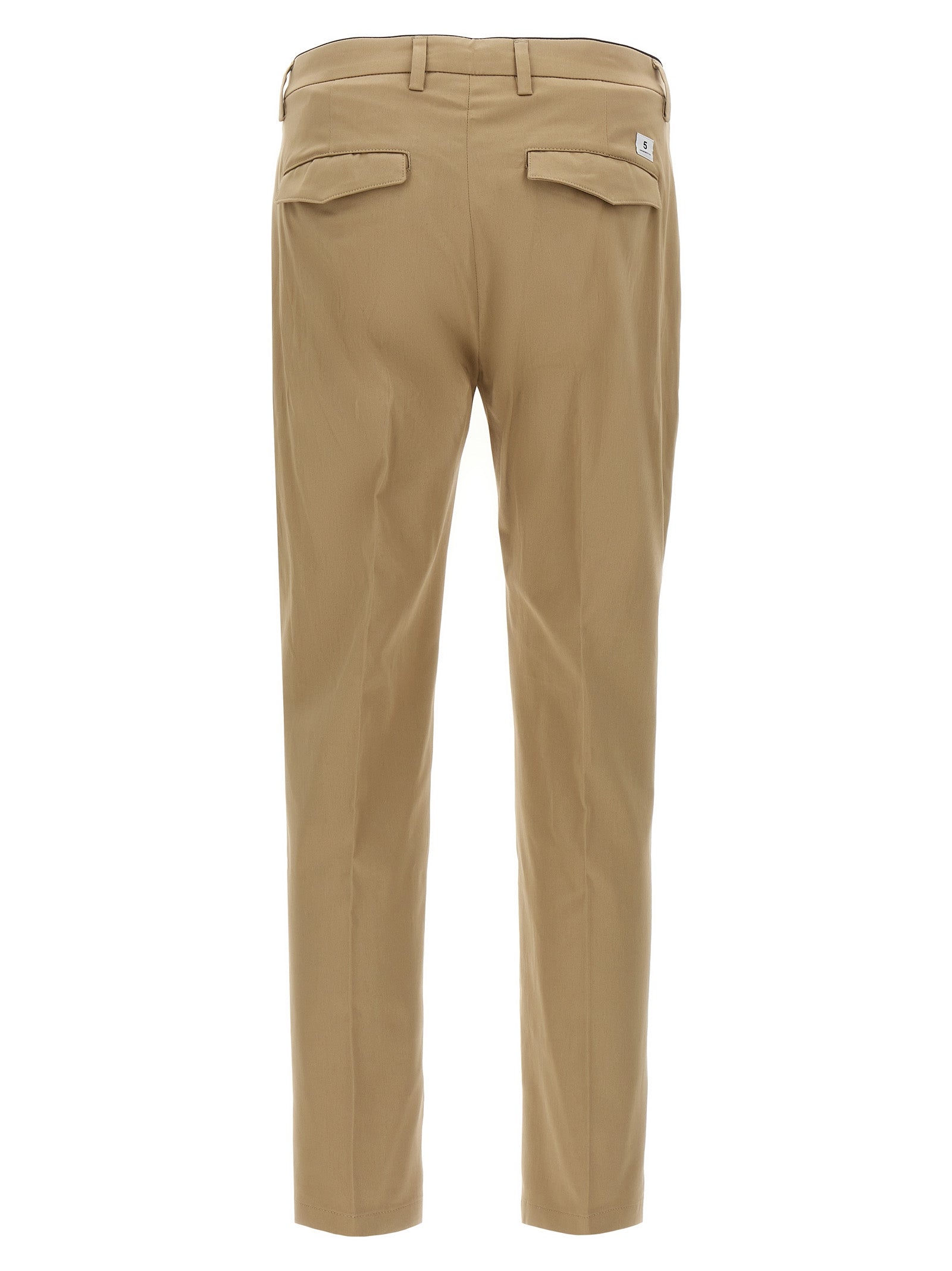 Department 5 Beige Cotton Cropped Pants