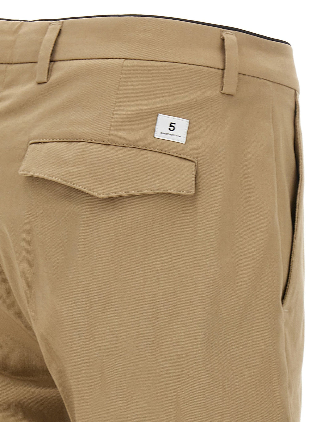 Department 5 Beige Cotton Cropped Pants