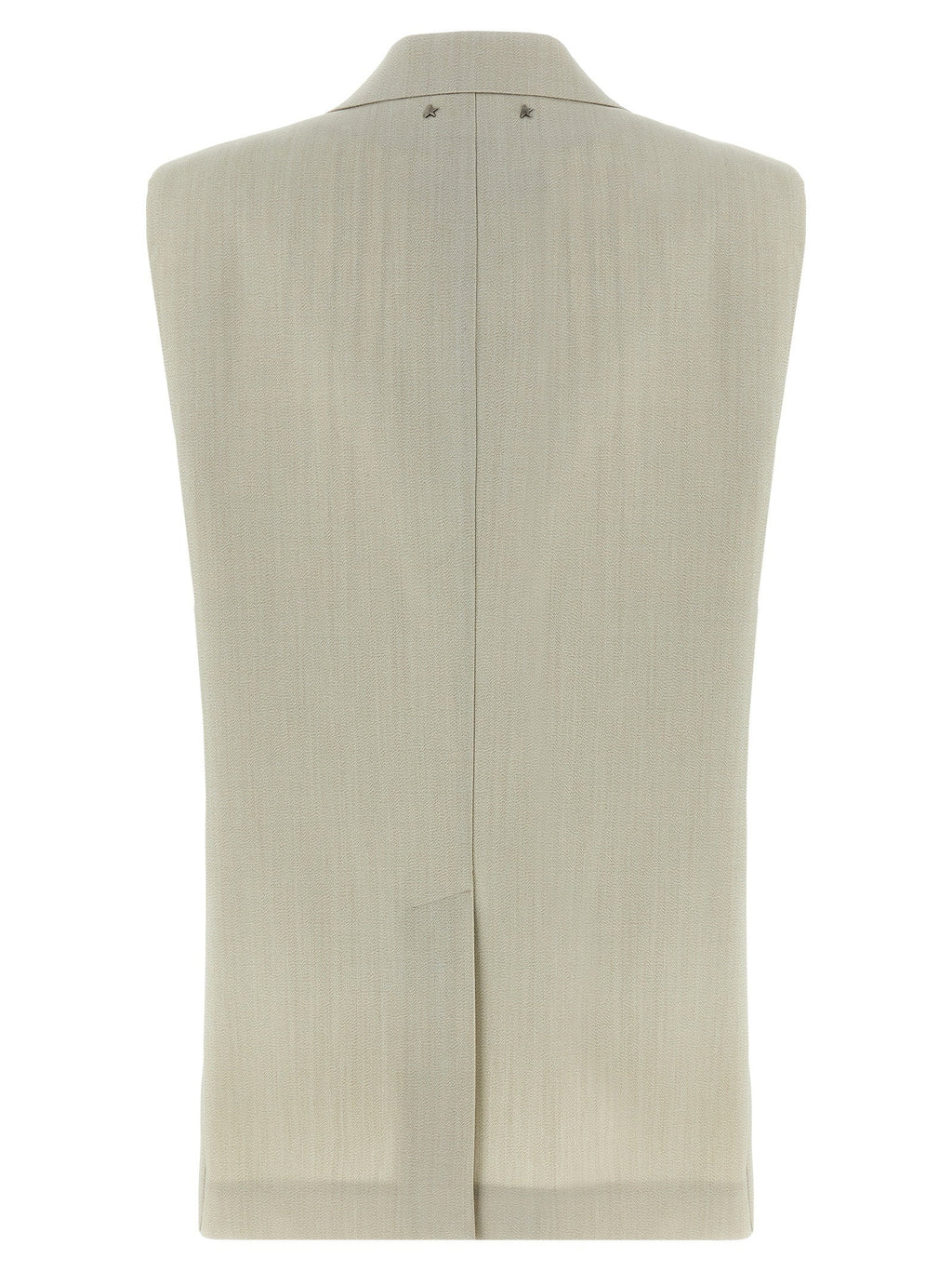 Golden Goose Beige Virgin Wool Sleeveless Jacket
