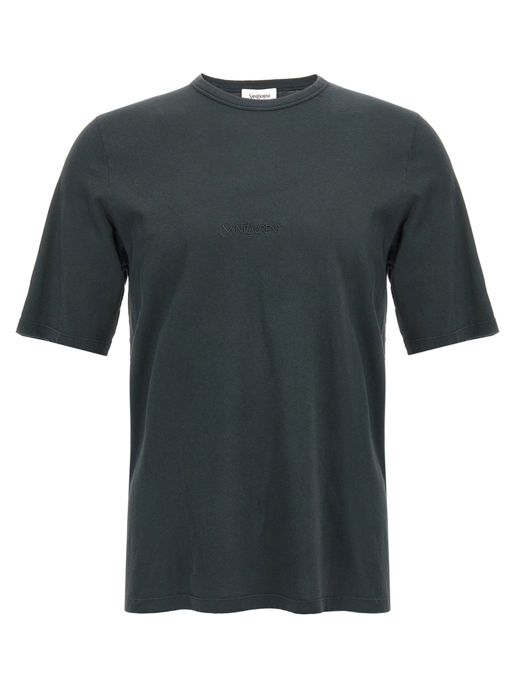 Saint Laurent Black Cotton T-Shirt