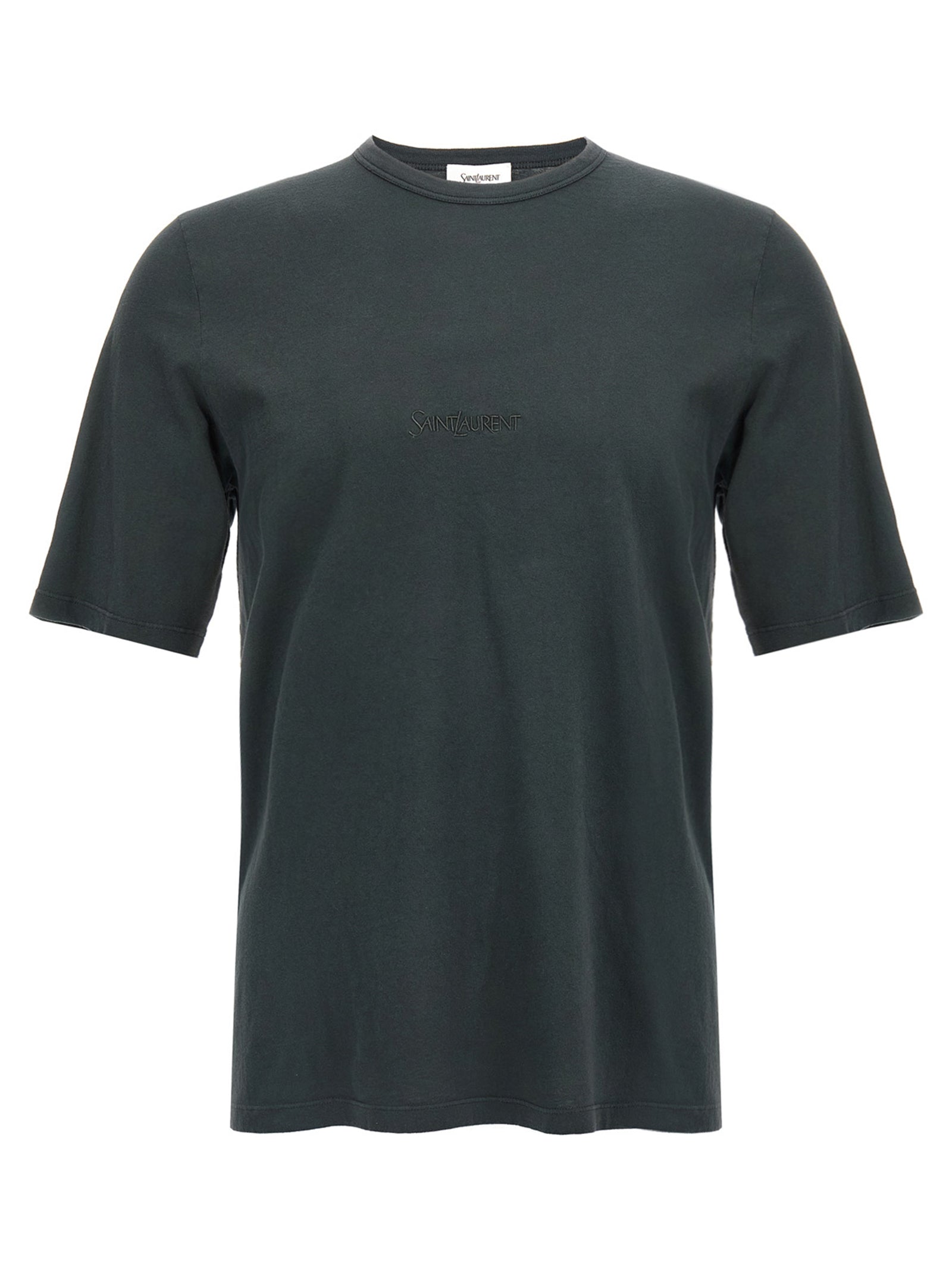 Saint Laurent Black Cotton T-Shirt