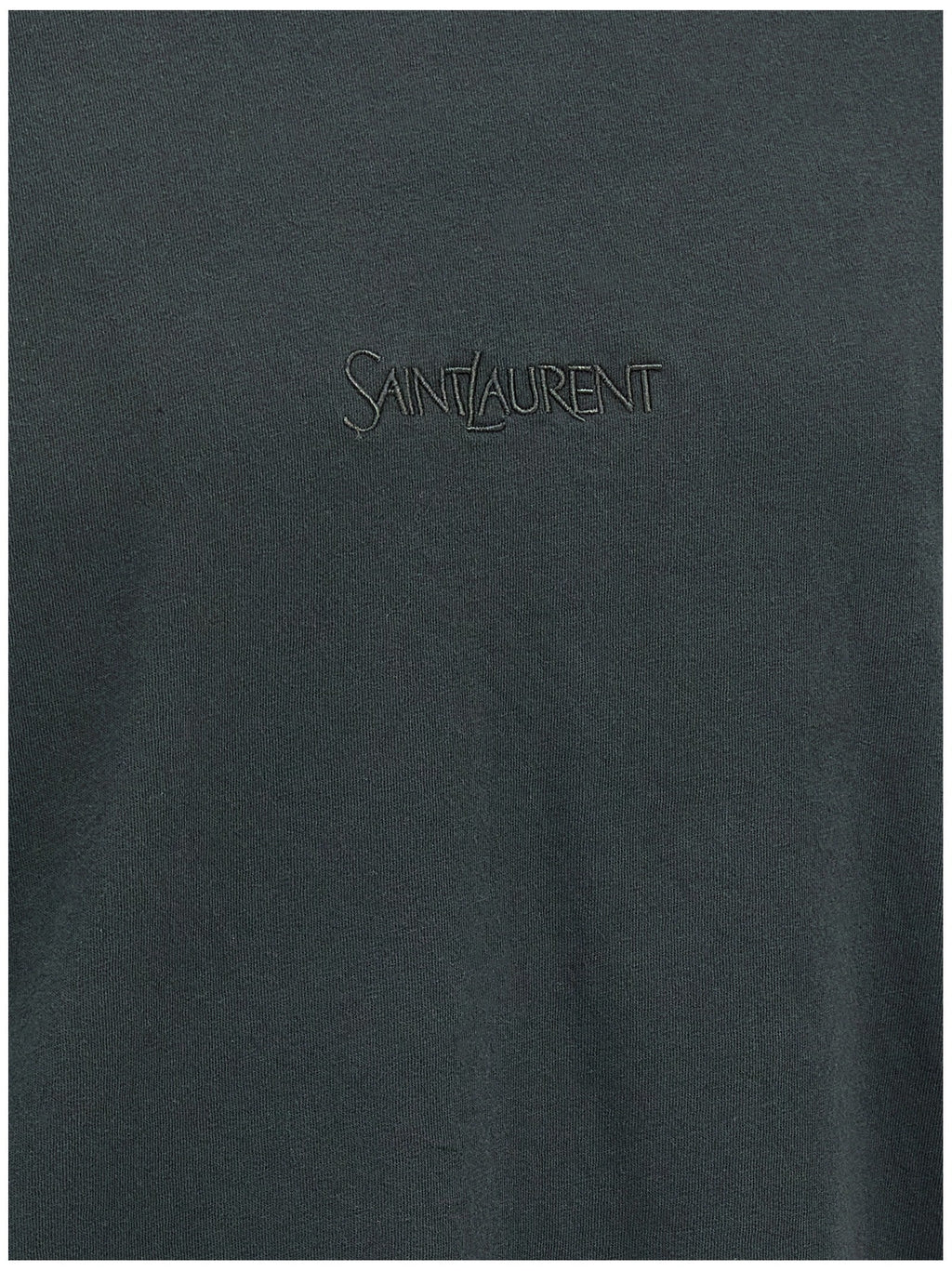 Saint Laurent Black Cotton T-Shirt