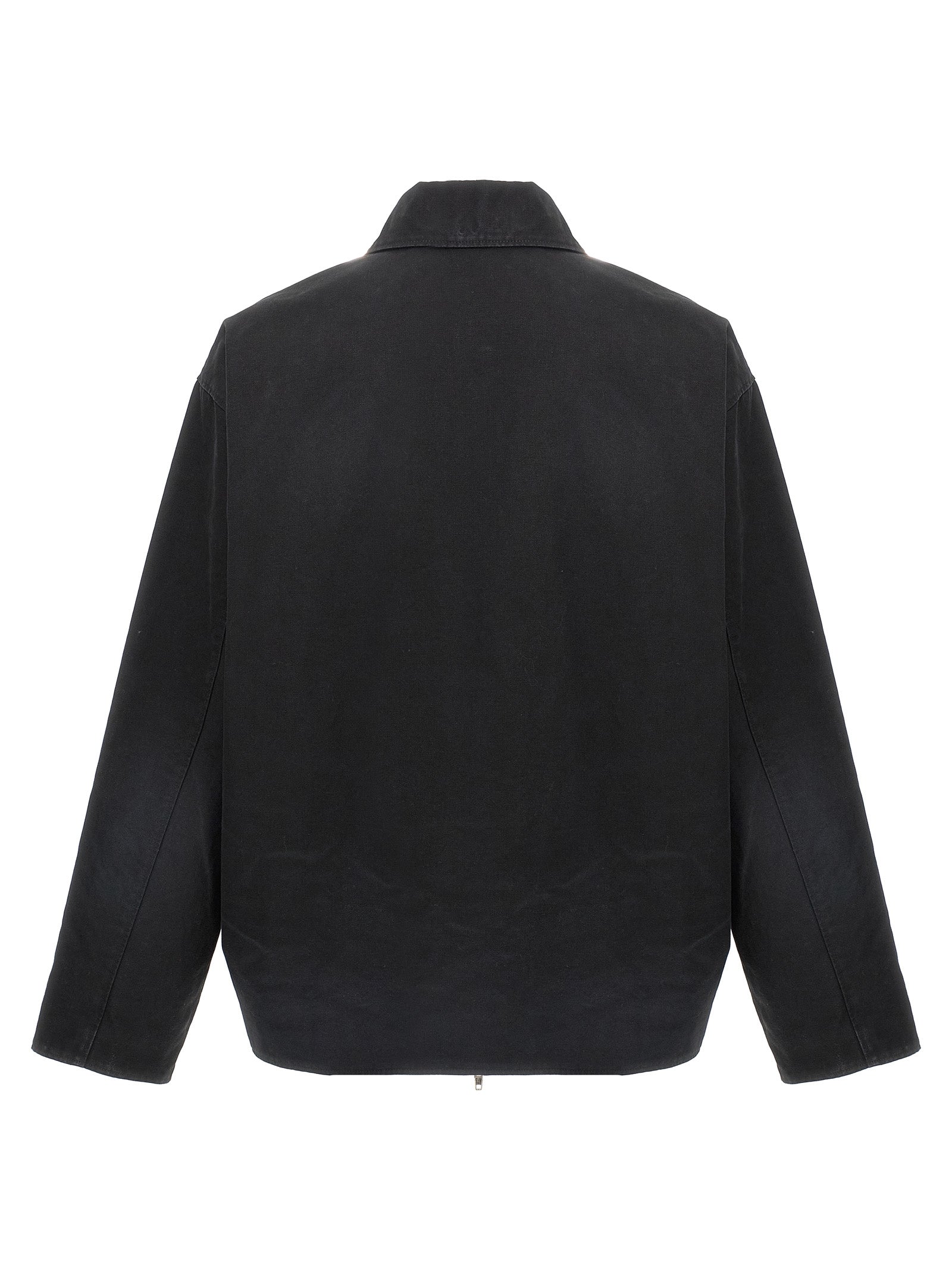 Balenciaga Black Cotton Full-Length Jacket