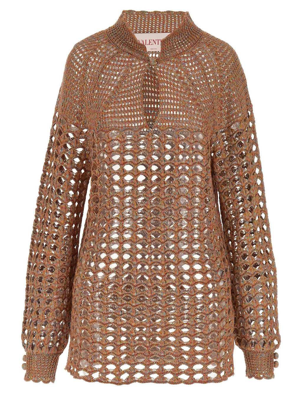Valentino Garavani Multicolor Linen Cardigan