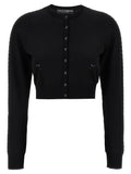 Dolce & Gabbana Black Viscose Cardigan