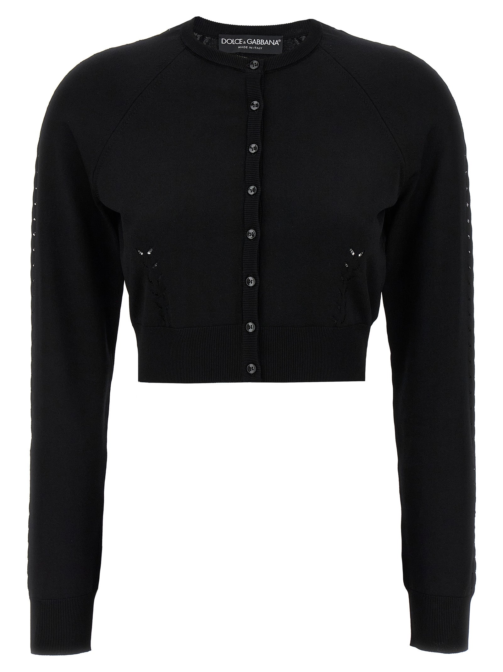 Dolce & Gabbana Black Viscose Cardigan