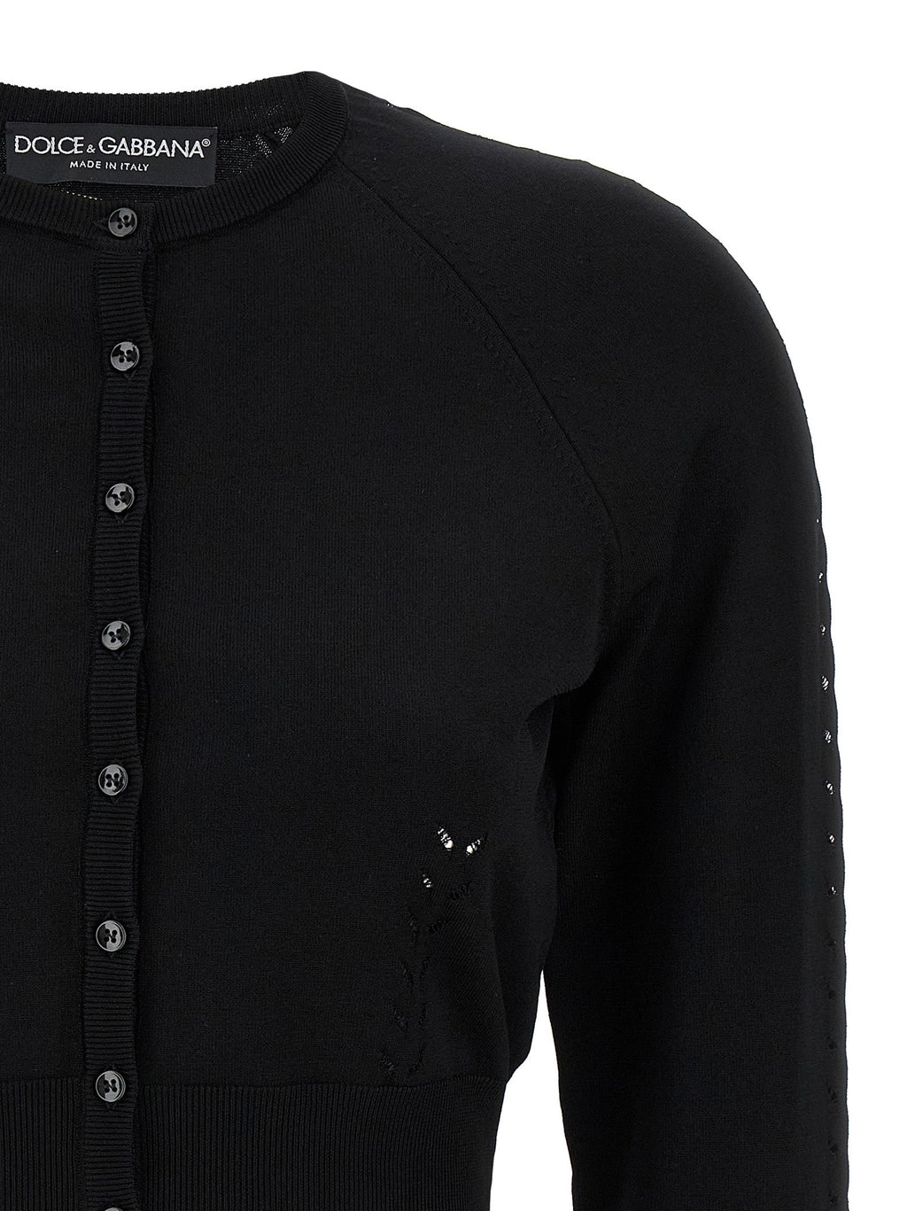 Dolce & Gabbana Black Viscose Cardigan