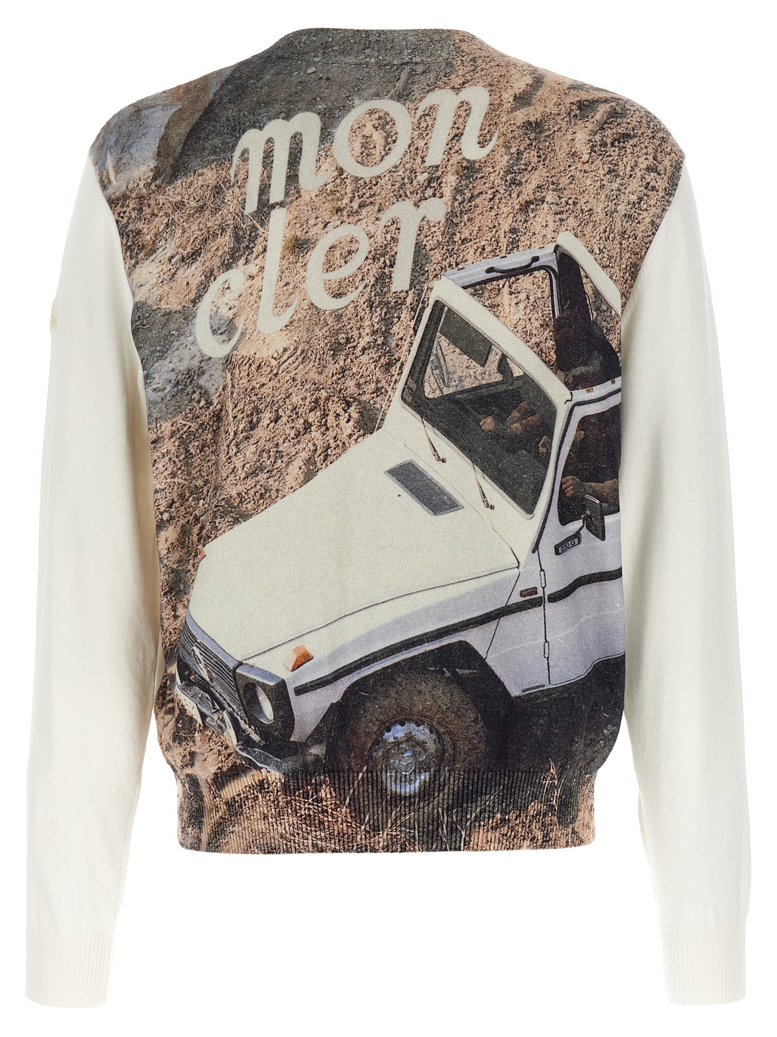 MONCLER GENIUS White Cotton Cardigan