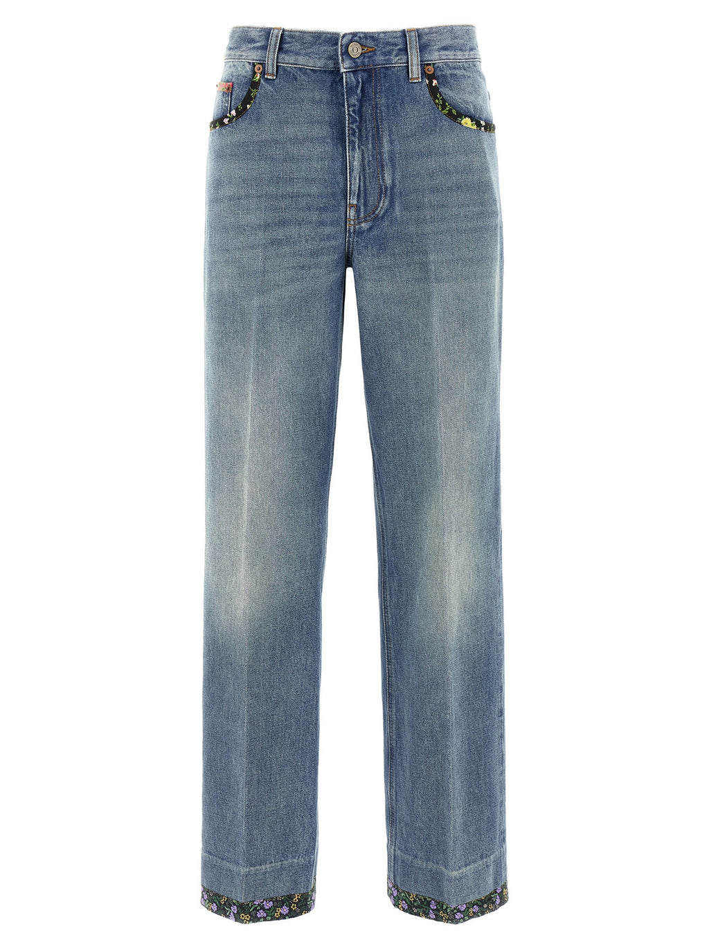 Valentino Garavani Blue Cotton Jeans Denim