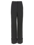 Valentino Garavani Bicolor Viscose Casual Pants