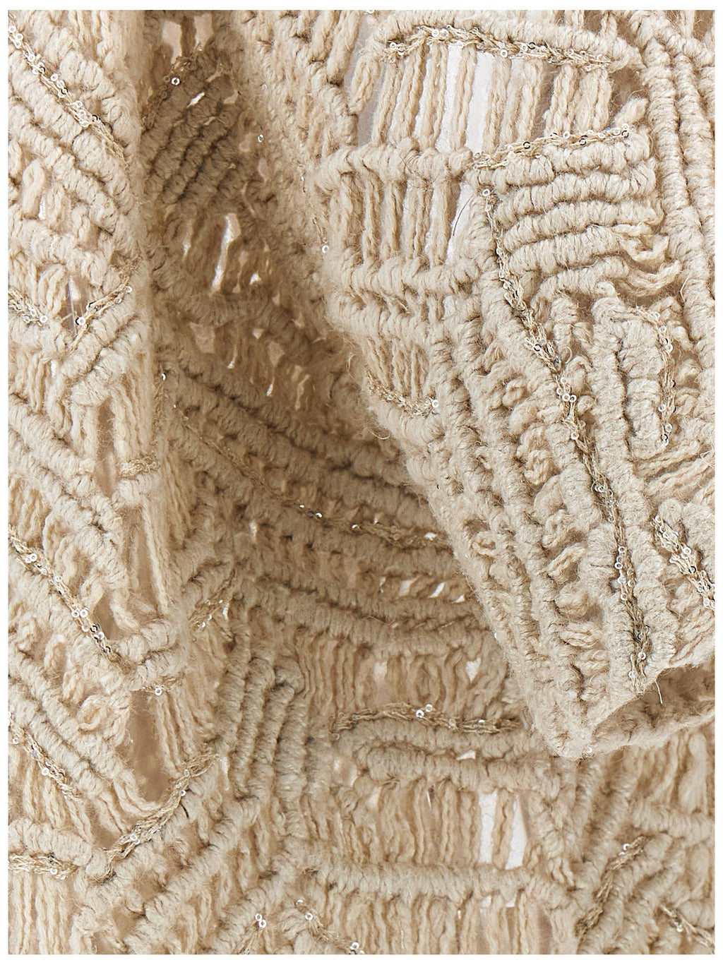 Brunello Cucinelli Beige Silk Cardigan