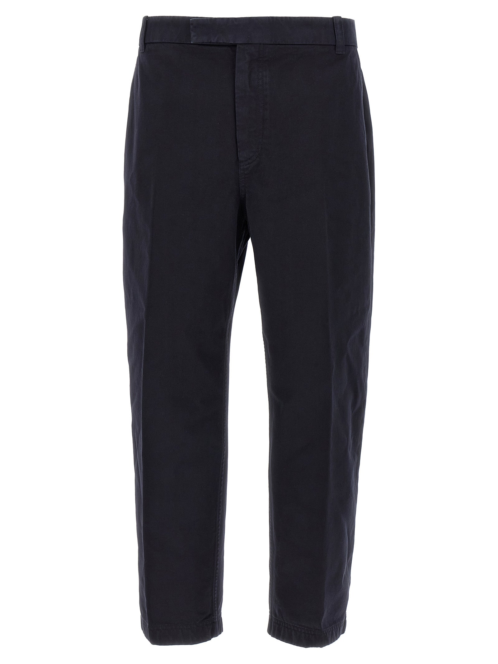 Thom Browne Blue Cotton Casual Pants