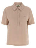 Fendi Multicolor Silk Polo Shirt