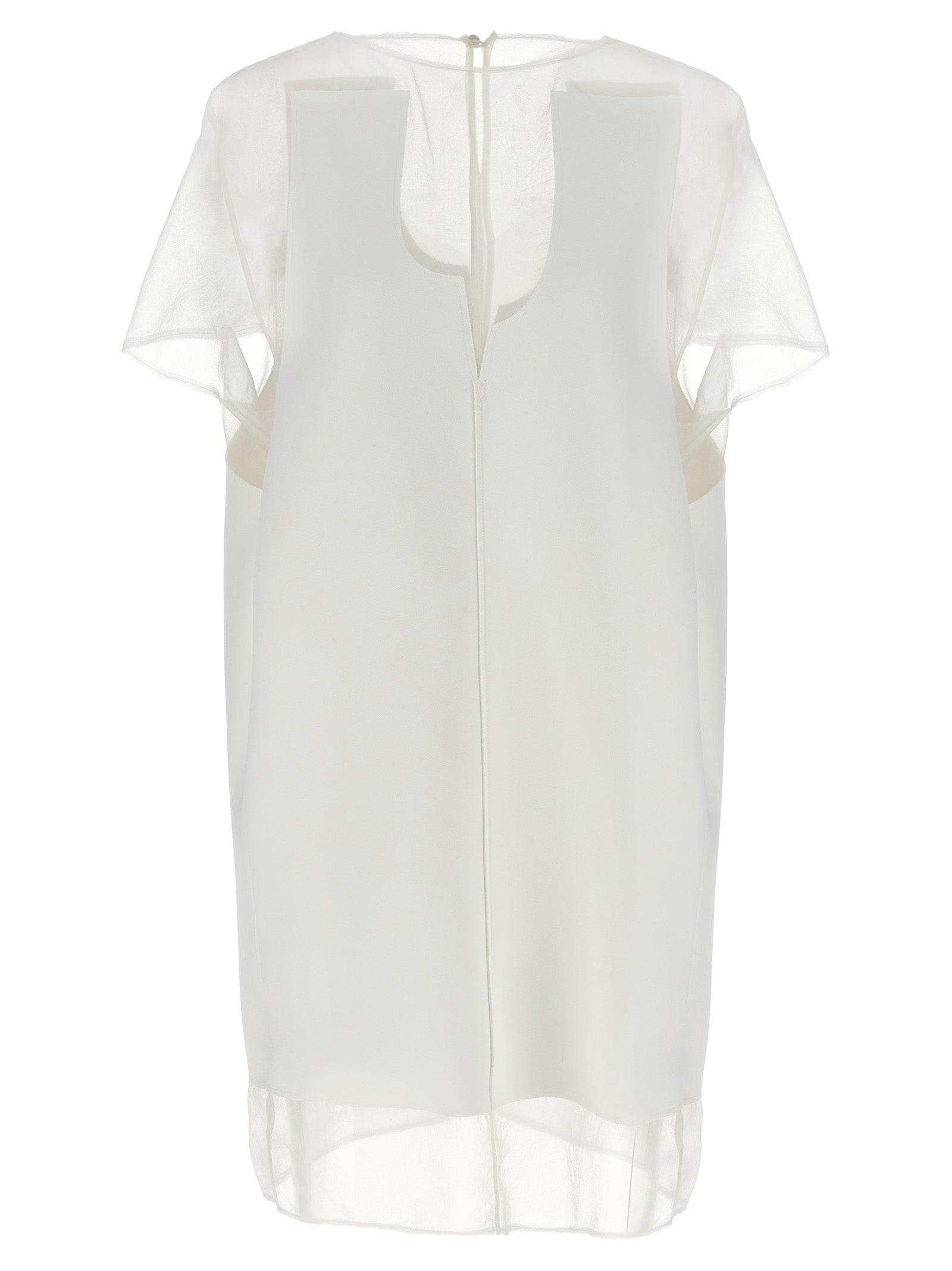 Khaite White Polyester Short Dress