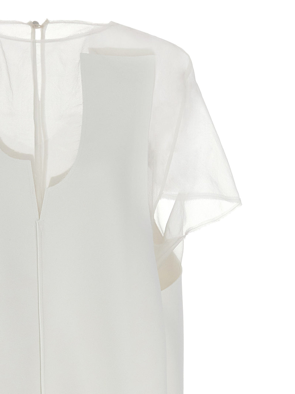 Khaite White Polyester Short Dress
