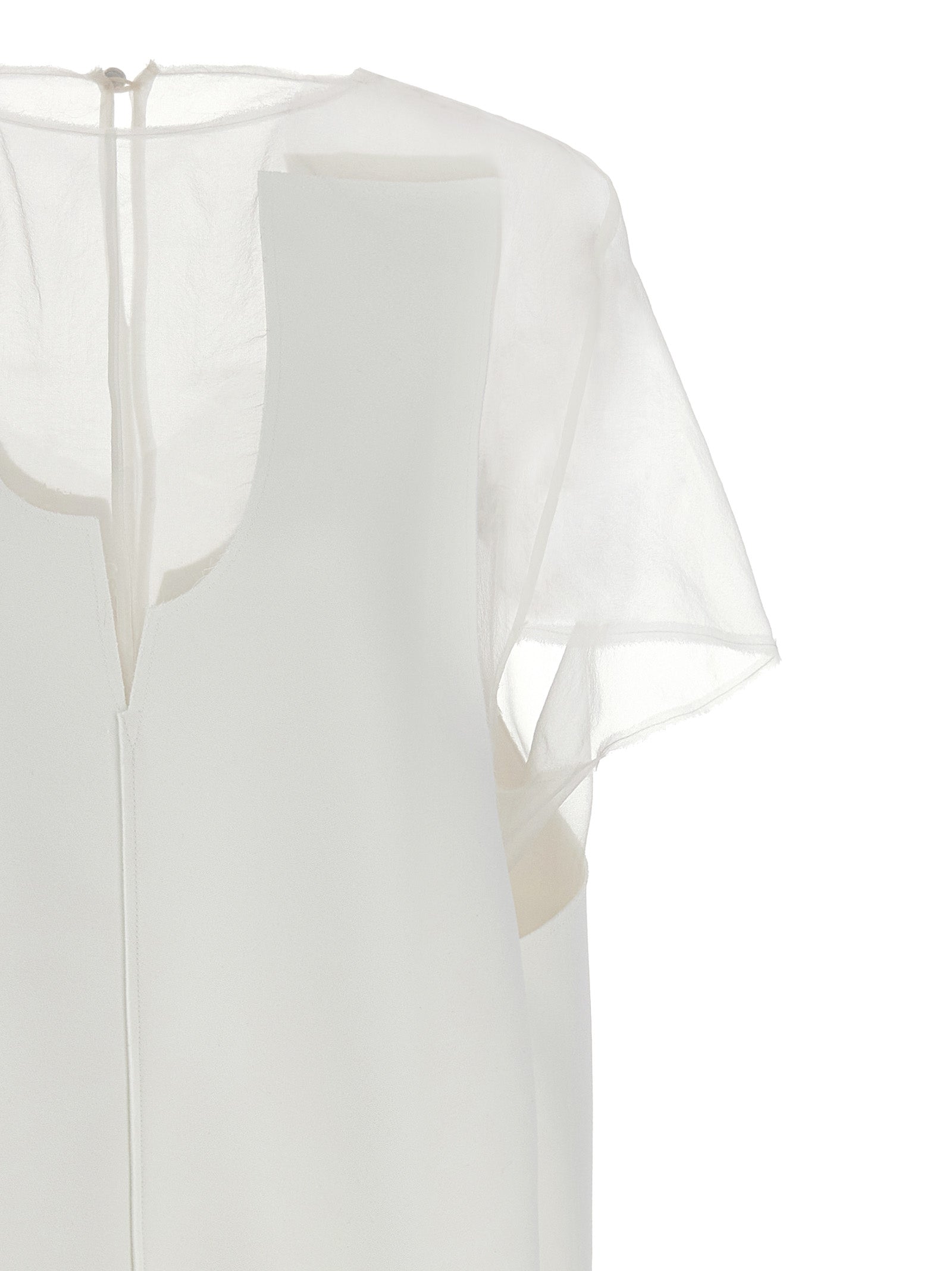 Khaite White Polyester Short Dress