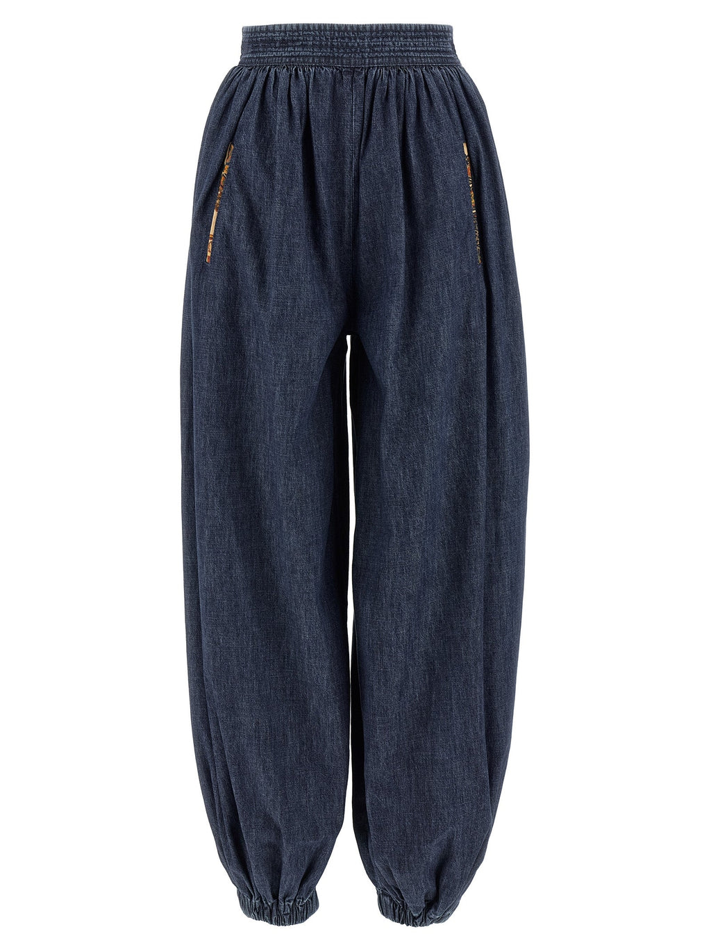 Valentino Garavani Blue Cotton Pants