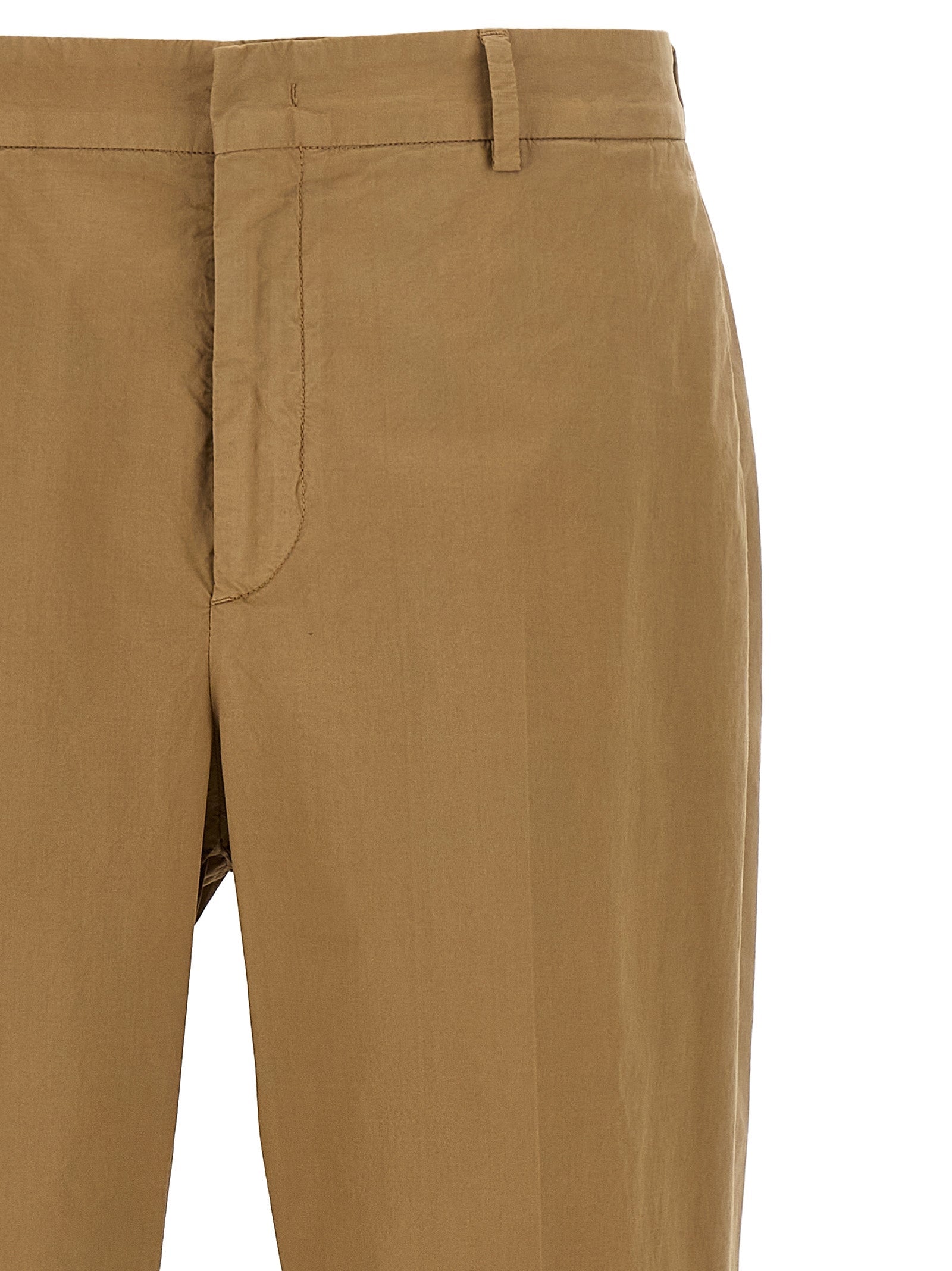 CELLAR DOOR Beige Cotton Casual Pants