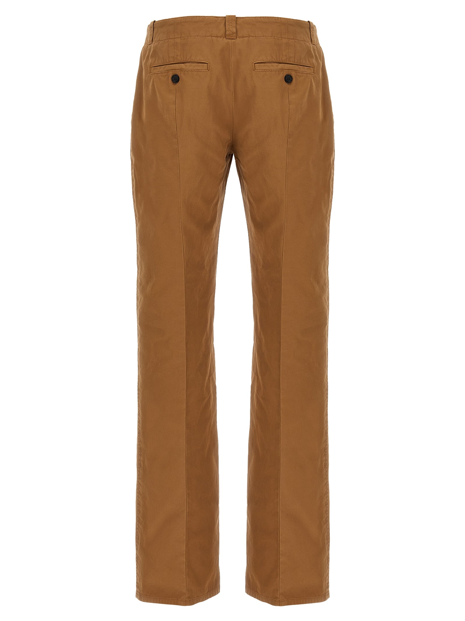 Alexander McQueen Brown Cotton Chino Pants