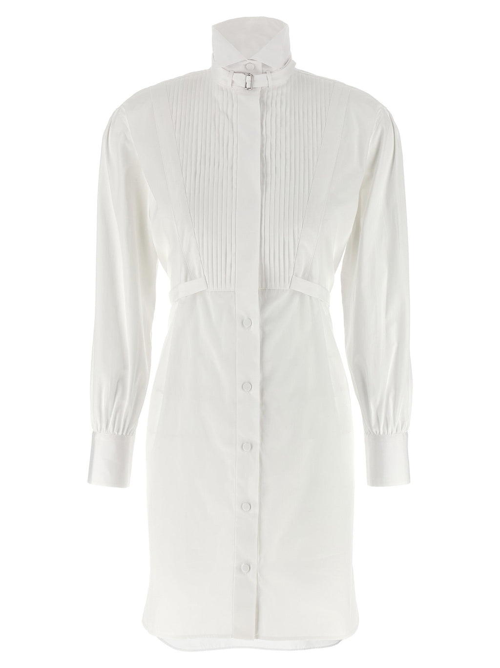 Alexander McQueen White Cotton Midi Dress