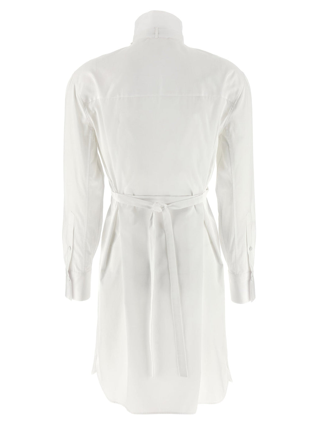 Alexander McQueen White Cotton Midi Dress