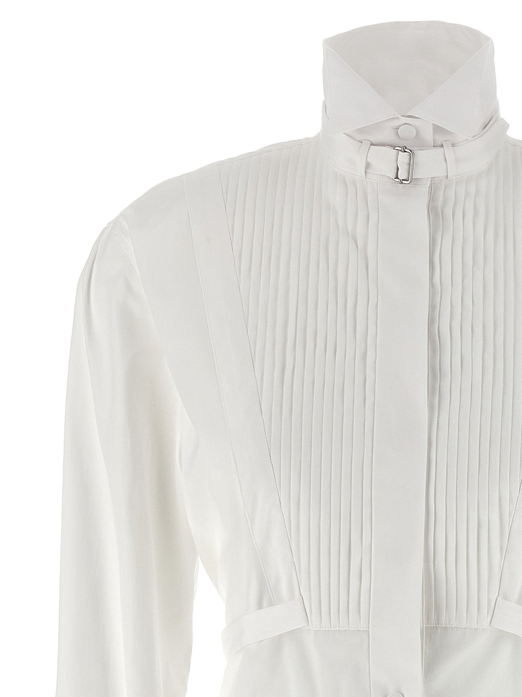 Alexander McQueen White Cotton Midi Dress