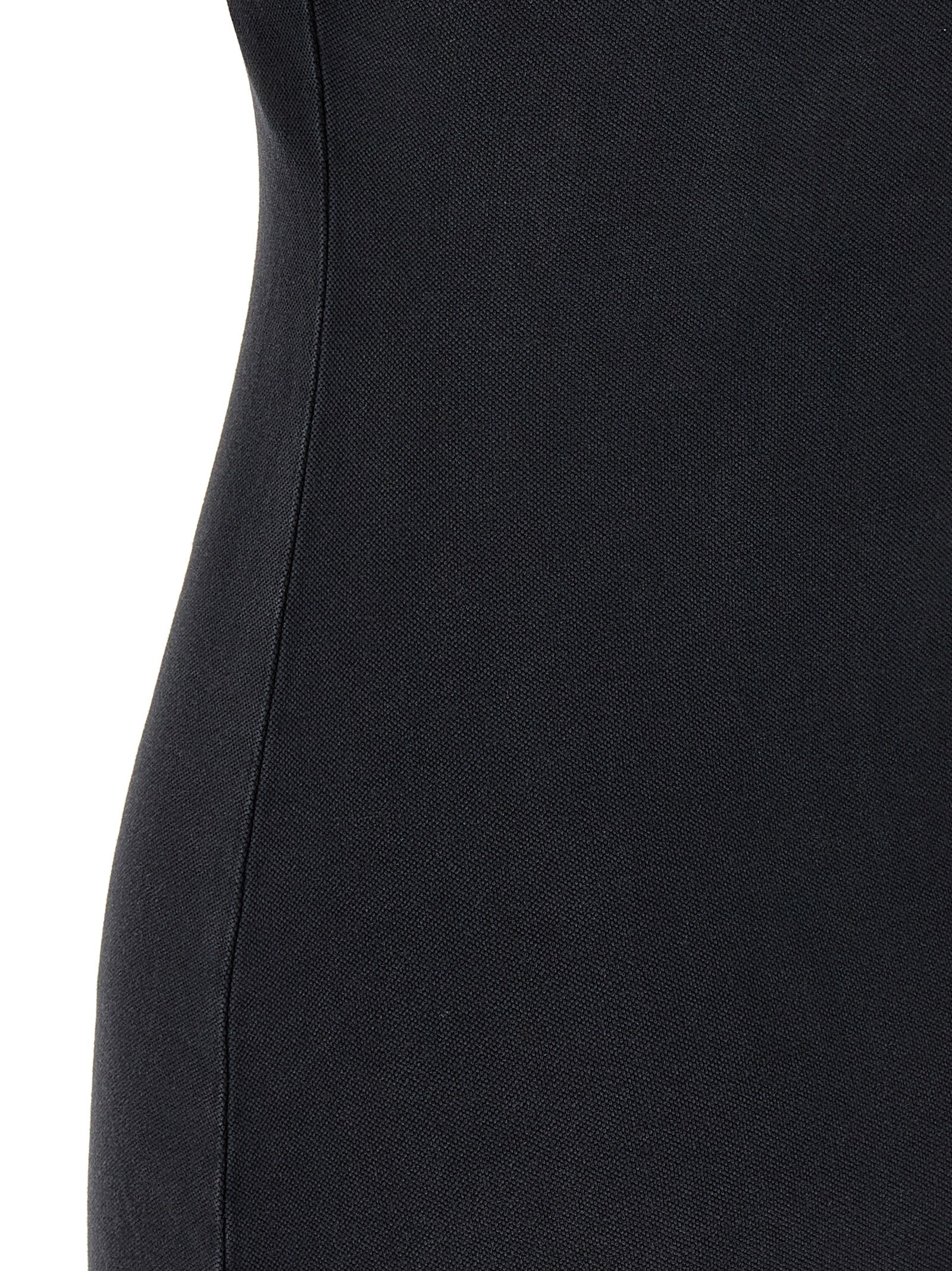 Balenciaga Black Cotton Short Dress
