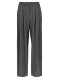 Brunello Cucinelli Gray Virgin Wool Casual Pants