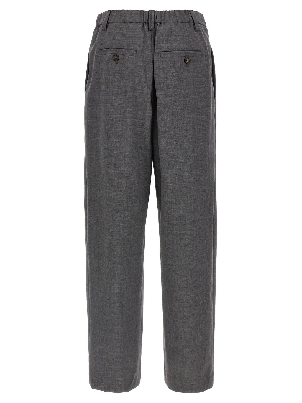 Brunello Cucinelli Gray Virgin Wool Casual Pants