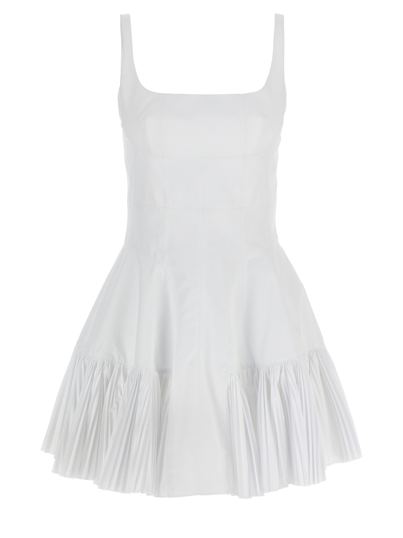 Giovanni Bedin White Polyester Short Dress