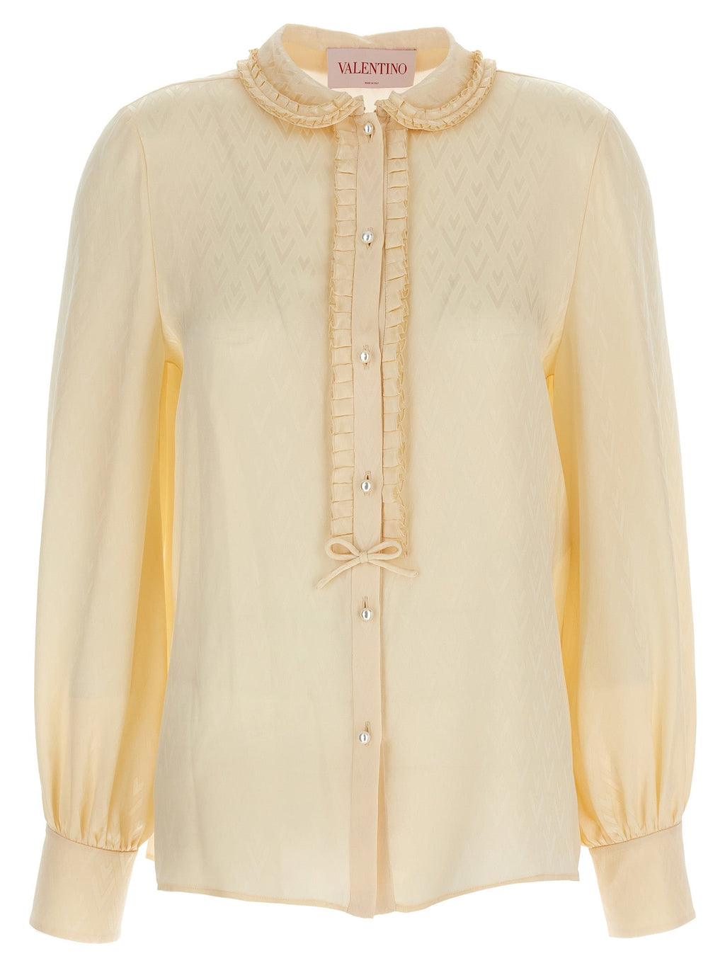 Valentino Garavani Beige Silk Blouse