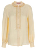 Valentino Garavani Beige Silk Blouse