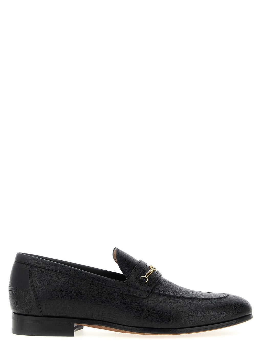 Valentino Garavani Black Goatskin Slip-On Loafers
