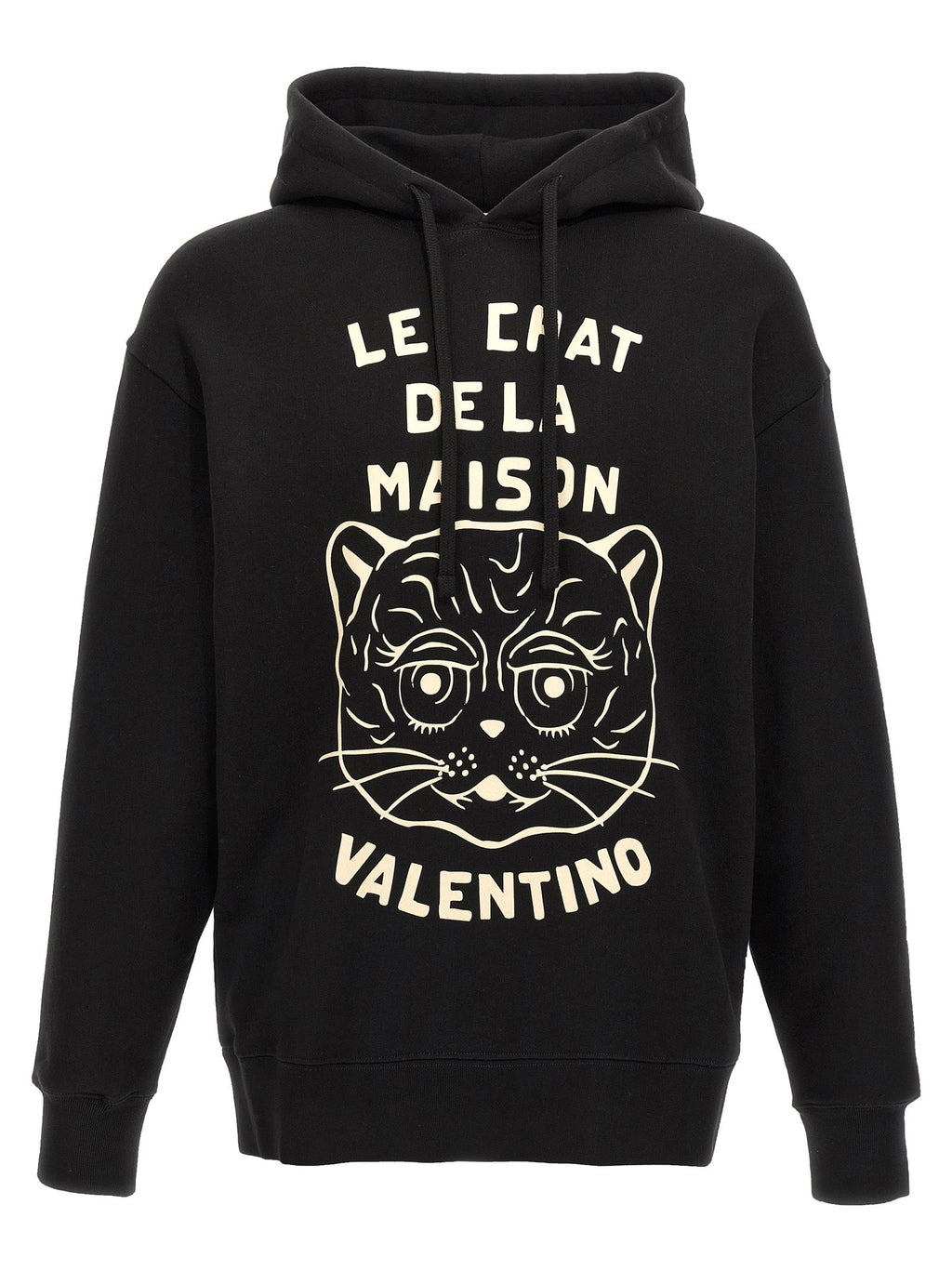 Valentino Garavani Black Cotton Sweatshirt
