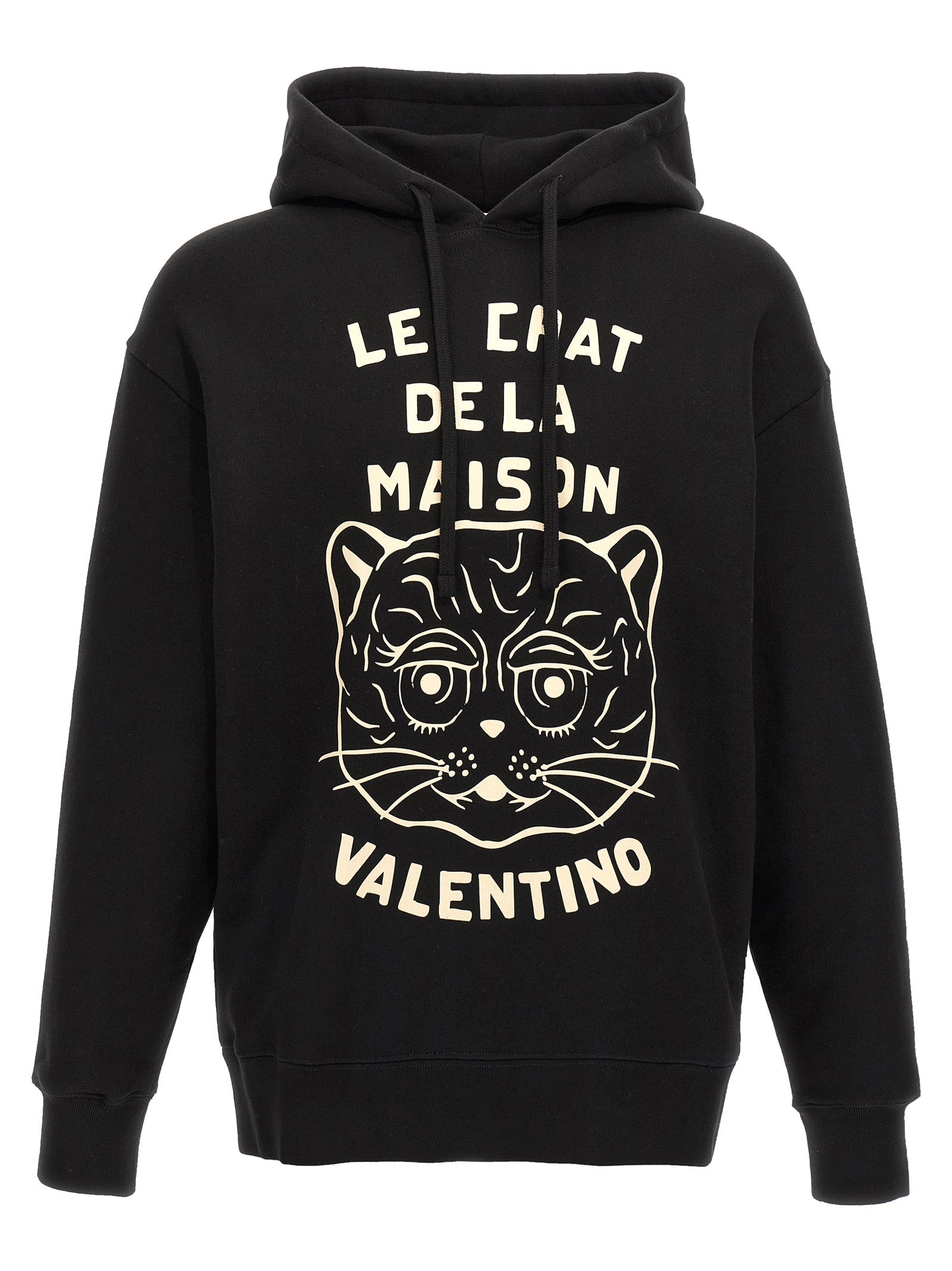 Valentino Garavani Black Cotton Sweatshirt