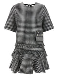 Ganni Bicolor Polyester Short Dress